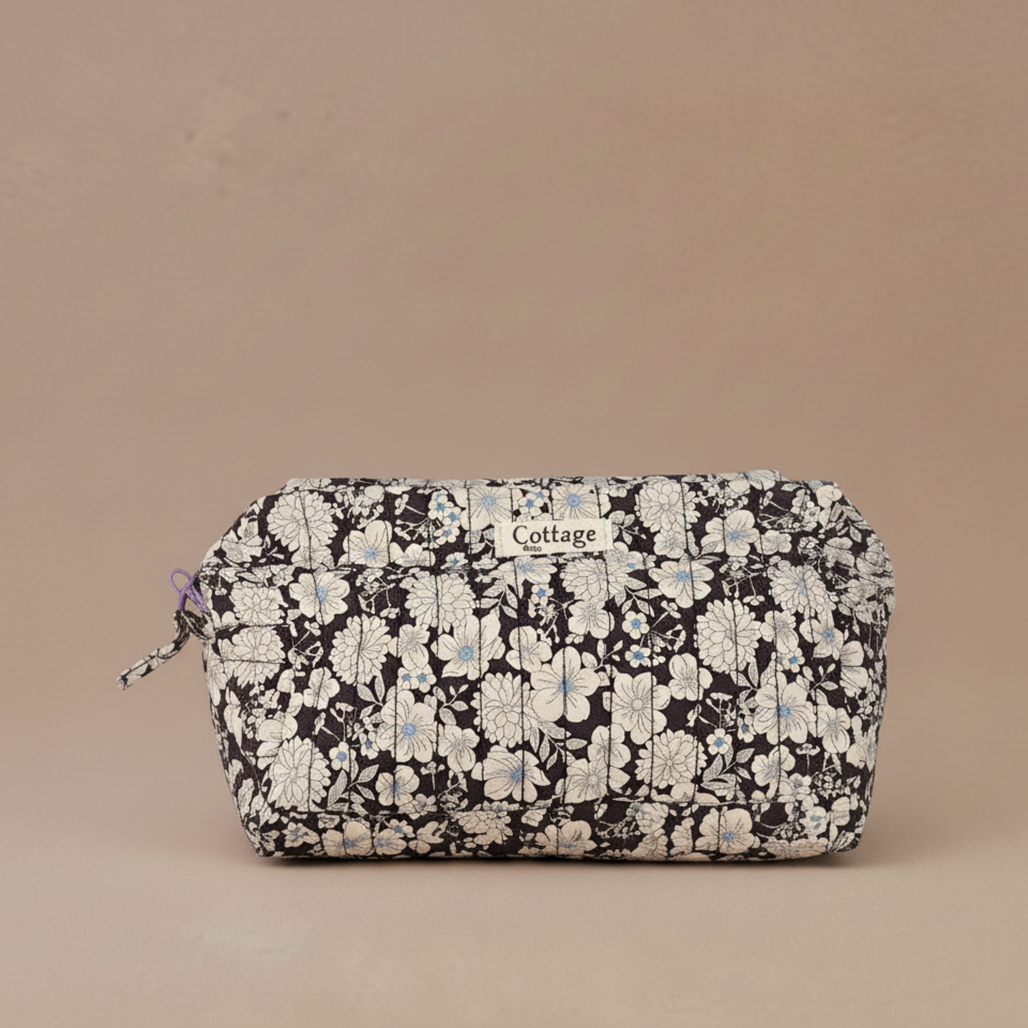 Trousse  de toilette XL 100 % coton  : Zig vert
