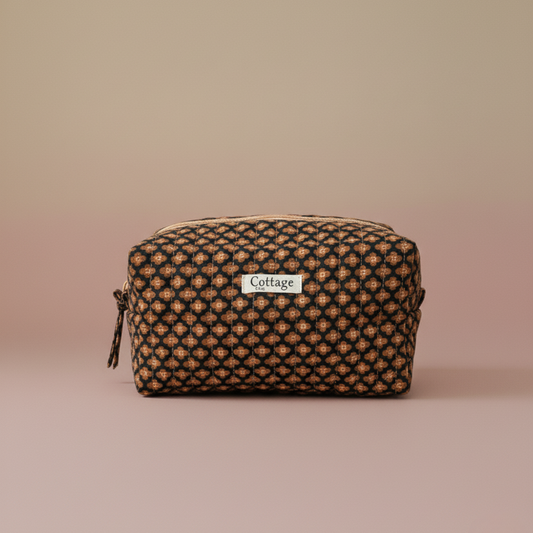 Trousse  de toilette XL 100 % coton  : Vv orange