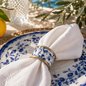 Rond de serviette Ispahan en laiton émaillé