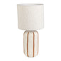 LAMPE PAESE BRUN+ECRU D20XH40CM CERAMIQUE