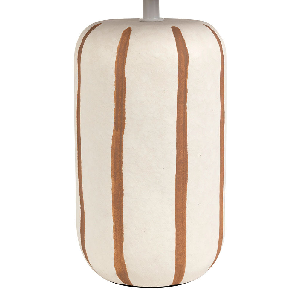 LAMPE PAESE BRUN+ECRU D20XH40CM CERAMIQUE