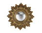 MIROIR AGATHE SOLEIL CONVEXE DORE 24CM