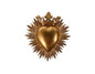 DECO MURALE EX- VOTO CŒUR COURONNE 17,6X18CM