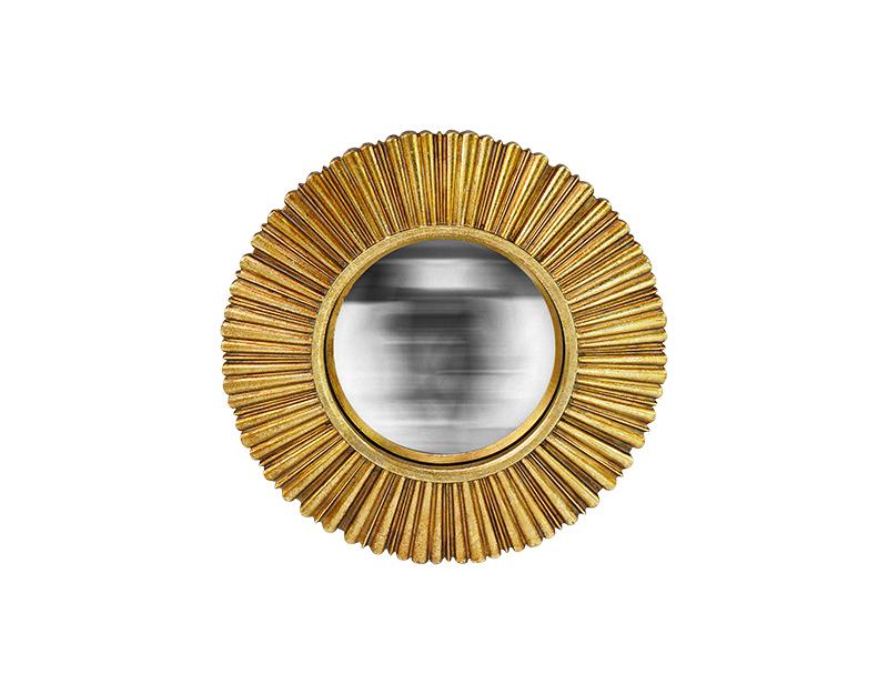 MIROIR MIA CONVEXE DORE DIAM 18CM