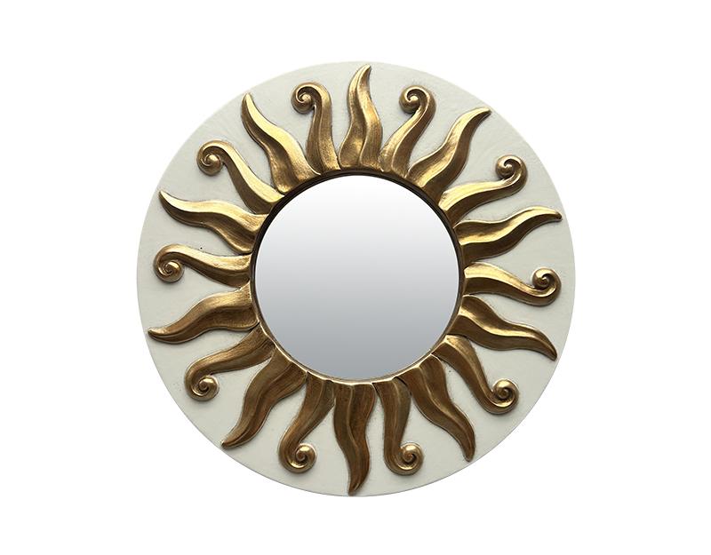 MIROIR SOLEIL BLANC DIAM 17,5CM