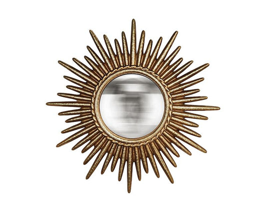 MIROIR CONVEXE DORE SOLEIL 26CM