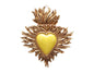 DECO MURALE EX-VOTO JAUNE 10X12CM