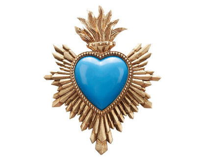 DECO MURALE EX-VOTO BLEU 14,4X18,5CM