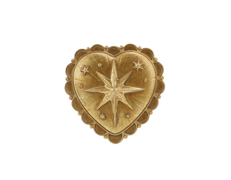 DECO MURALE EX-VOTO ETOILE DORE 8X8CM