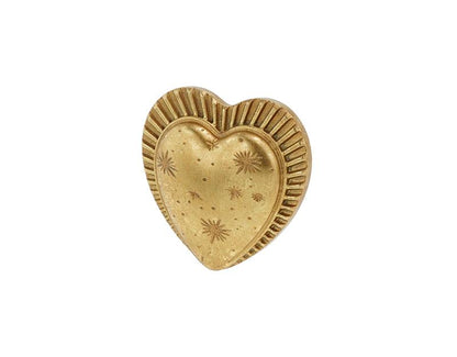 DECO MURALE COEUR ETOILES DORE 8X8CM