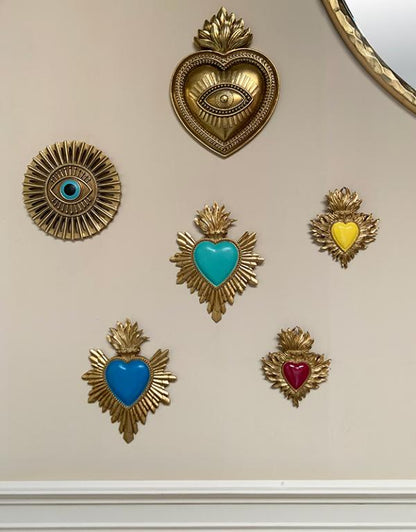 DECO MURALE EX-VOTO BLEU 14,4X18,5CM