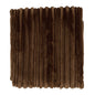 PLAID KLOSEN BRUN 145X125CM VELOURS POLYESTER