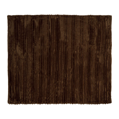 PLAID KLOSEN BRUN 145X125CM VELOURS POLYESTER
