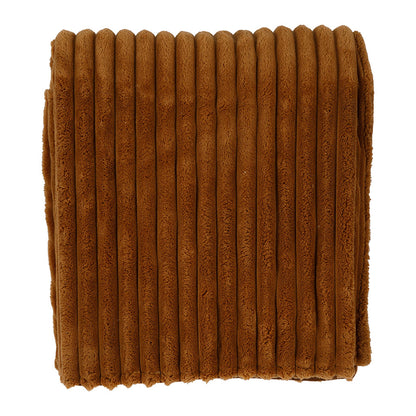 PLAID KLOSEN CAMEL 145X125CM VELOURS POLYESTER