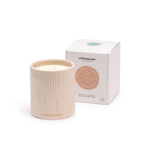 Bougie STRIÉE BLANC senteur mon bel oranger Taille S