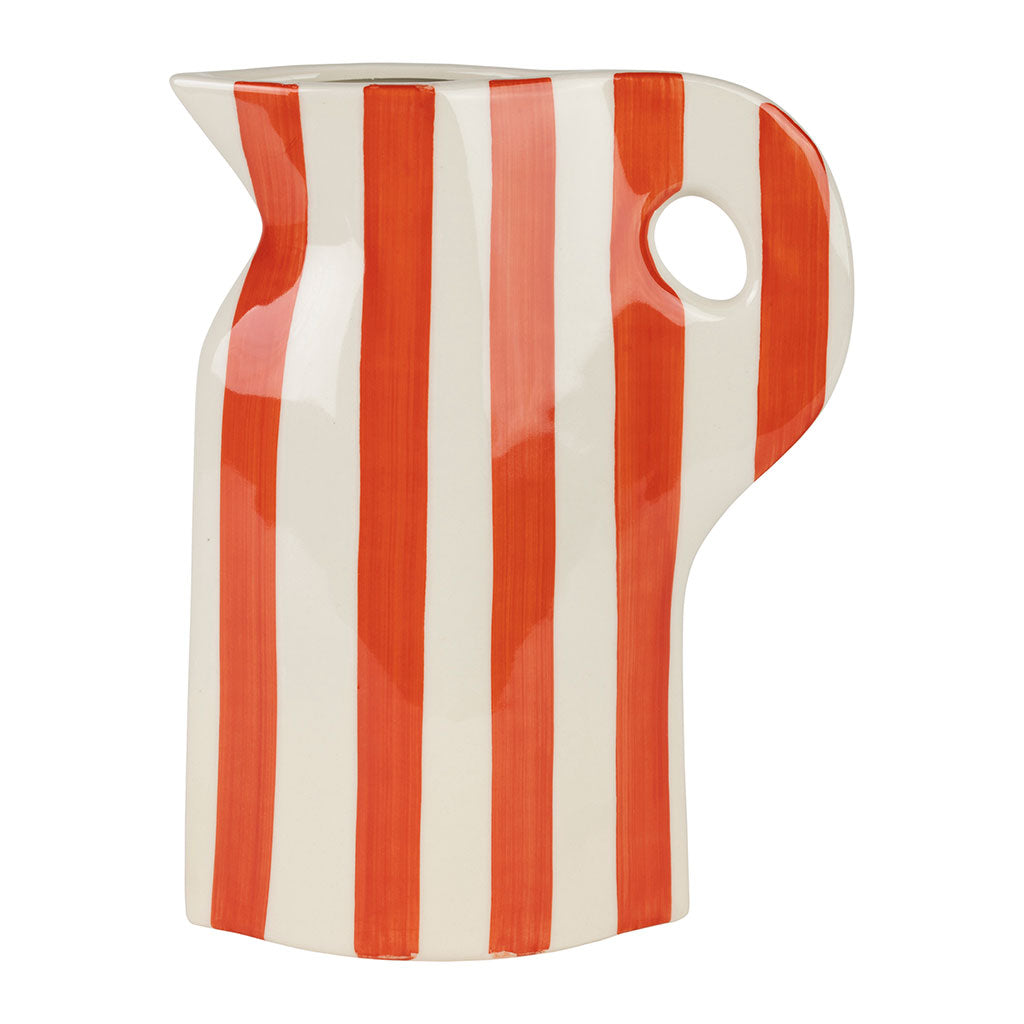 VASE PICHET ARTIST CORAIL 19X4.5XH24CM GRES