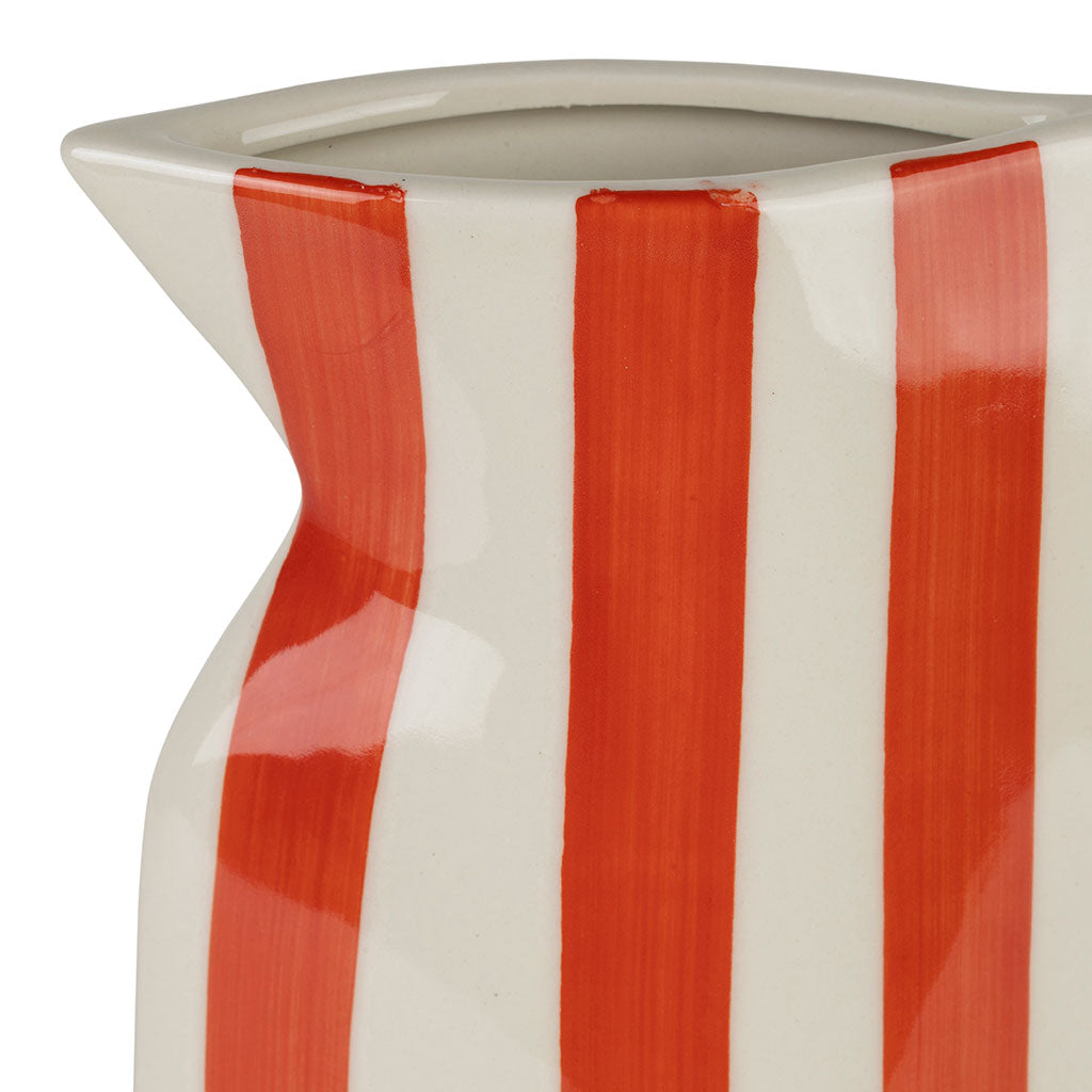 VASE PICHET ARTIST CORAIL 19X4.5XH24CM GRES